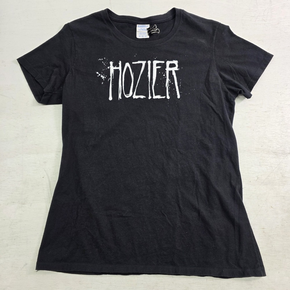 Hozier Rock Band‎ Tour Concert Black T-Shirt Tee Port & Co Women's Sz M